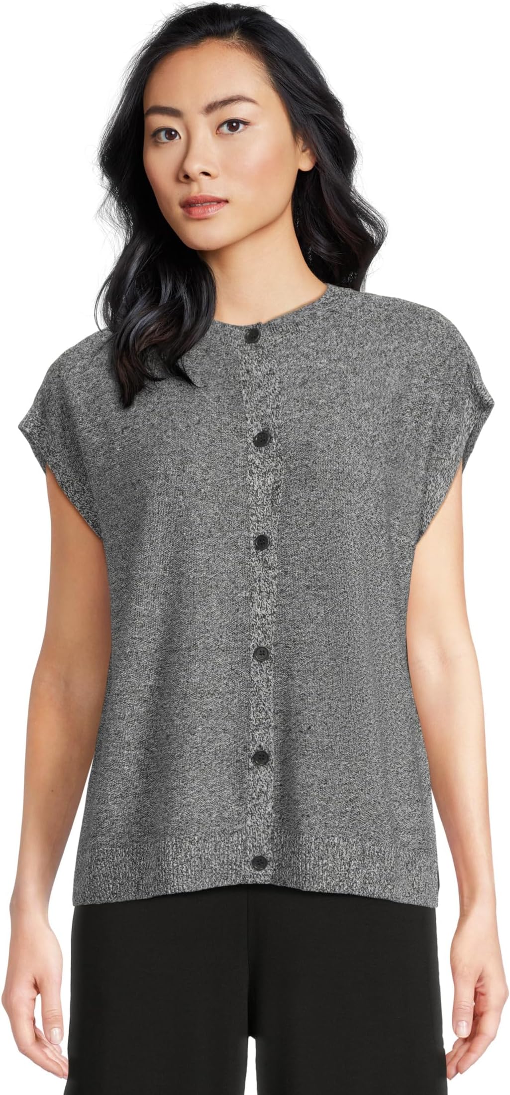 Свитер Eileen Fisher Organic Linen Cotton Crew Neck Vest, Black/White
Свитер Eileen Fisher Organic Linen Cotton Crew Neck Vest, Black/White