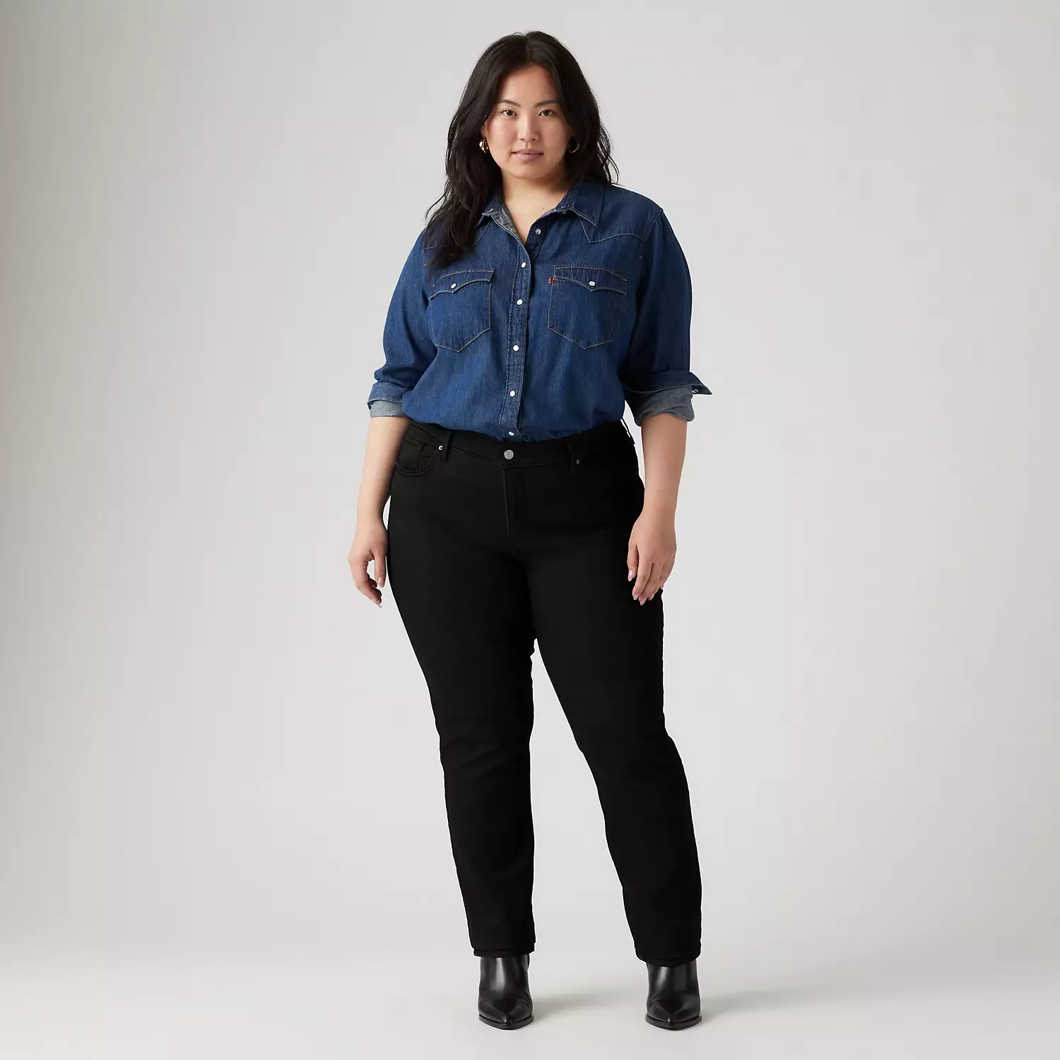 314 моделирующие женские джинсы прямого кроя (большие размеры) Levi's, черный
314 моделирующие женские джинсы прямого кроя (большие размеры) Levi's, черный