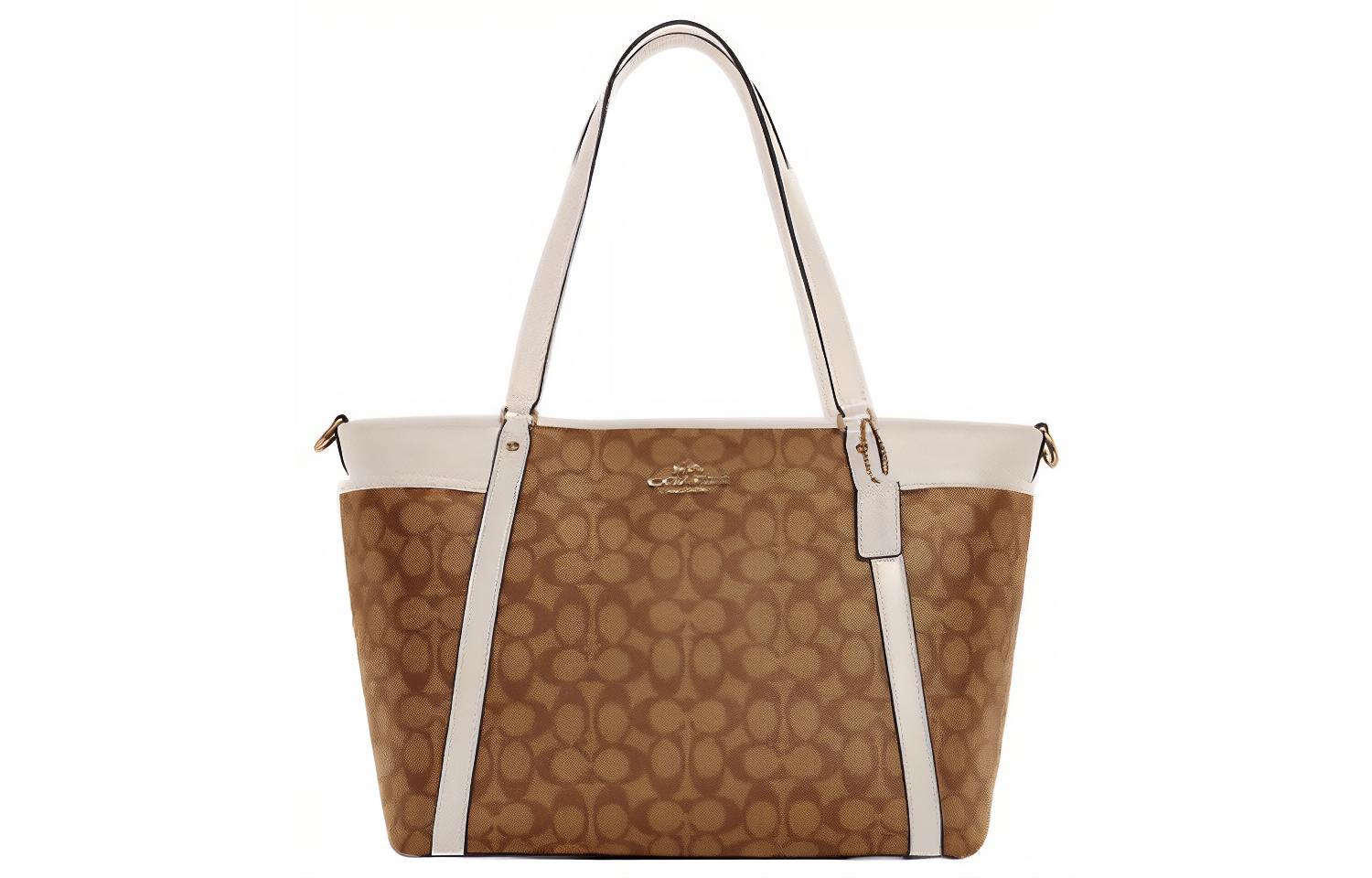 COACH Сумка-тоут из холста с кожаными вставками
COACH Сумка-тоут из холста с кожаными вставками