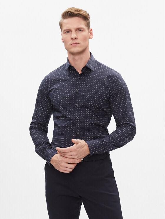 Рубашка узкого кроя Calvin Klein, синий
Рубашка узкого кроя Calvin Klein, синий