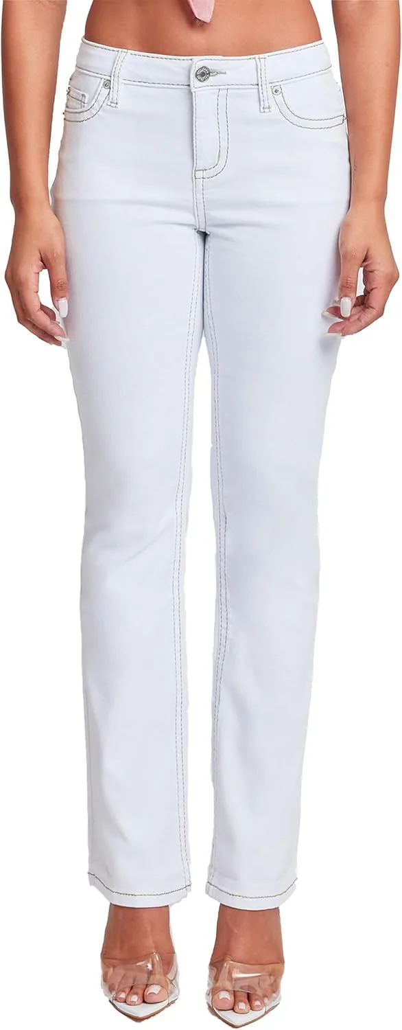 YMI Women's джинсы Bootcut с вышивкой на карманах
YMI Women's джинсы Bootcut с вышивкой на карманах