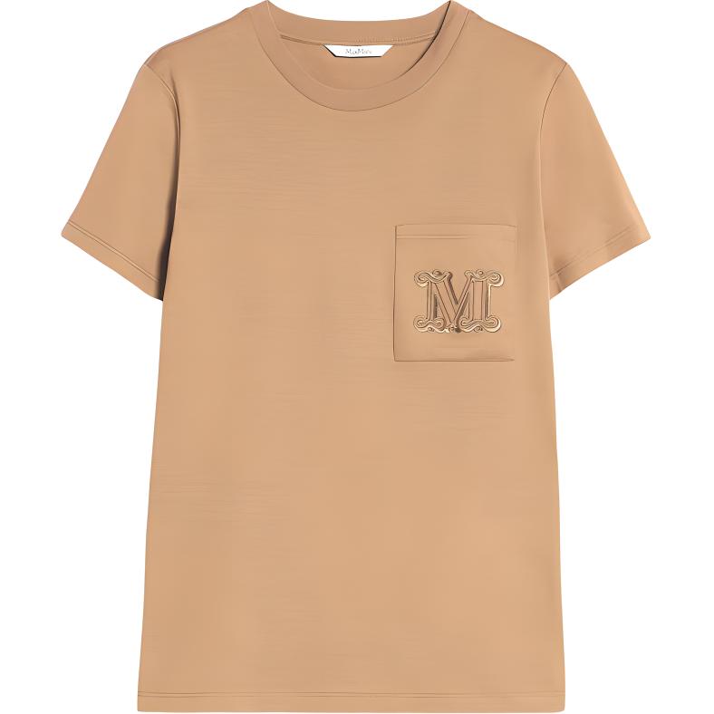 Макс Мара Папайя Футболка с вышитым логотипом на кармане MaxMara, бежевый
Макс Мара Папайя Футболка с вышитым логотипом на кармане MaxMara, бежевый