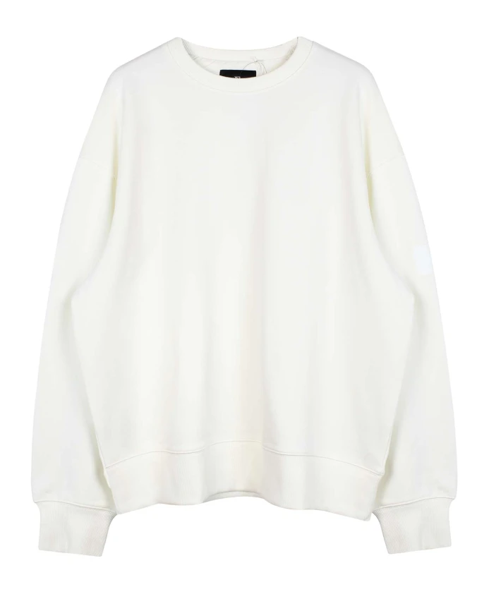 Белый хлопковый свитер с круглым вырезом Y-3, белый
Белый хлопковый свитер с круглым вырезом Y-3, белый