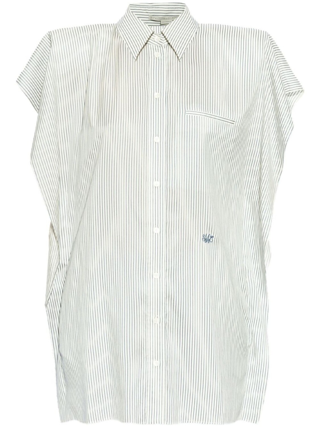 Шелковое мини-платье-рубашка Stella McCartney, белый
Шелковое мини-платье-рубашка Stella McCartney, белый