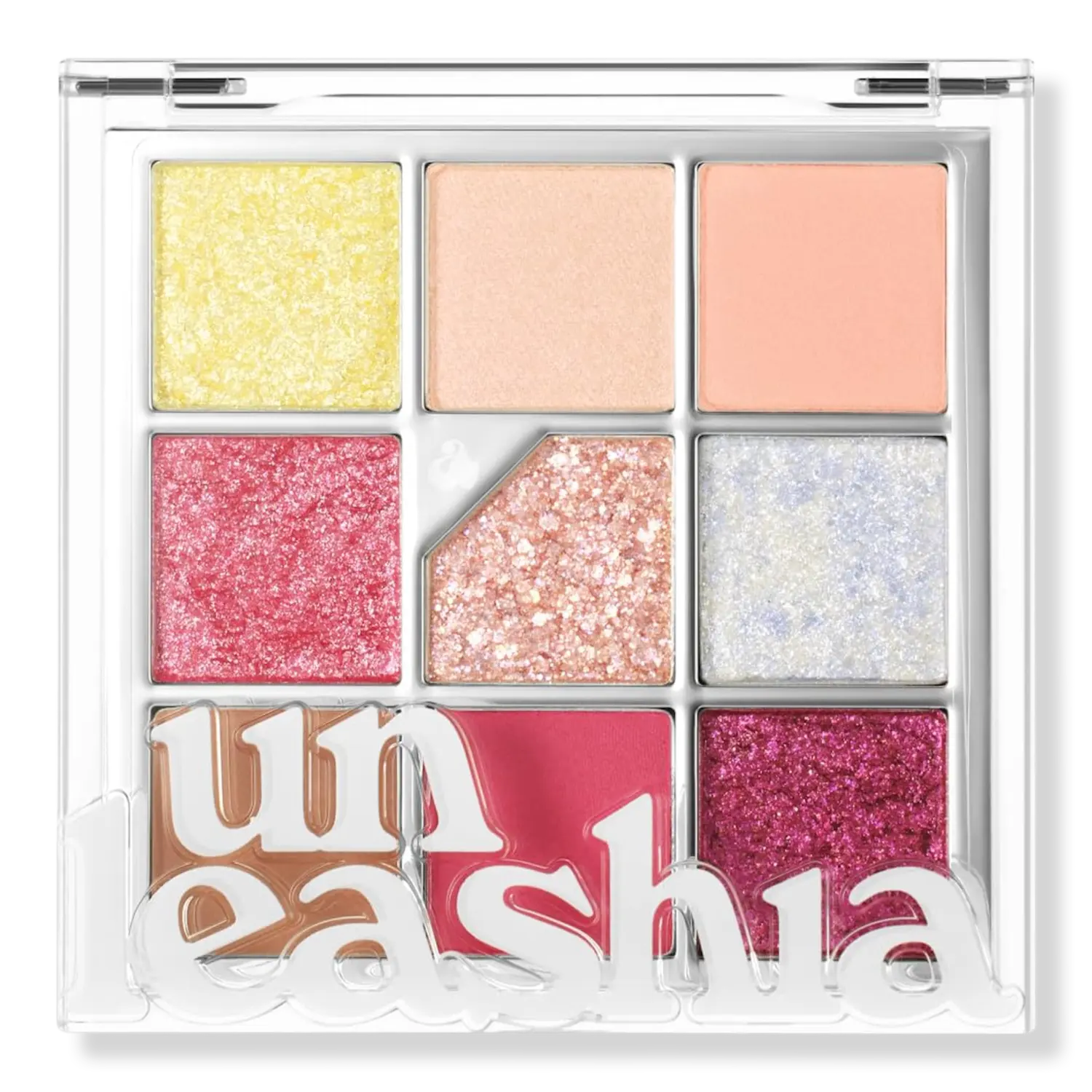 Палитра теней Glitterpedia Eye Palette Unleashia, N°7 All of Peach Ade (vibrant pink and orange with multidimensional sparkles)
Палитра теней Glitterpedia Eye Palette Unleashia, N°7 All of Peach Ade (vibrant pink and orange with multidimensional sparkles)
