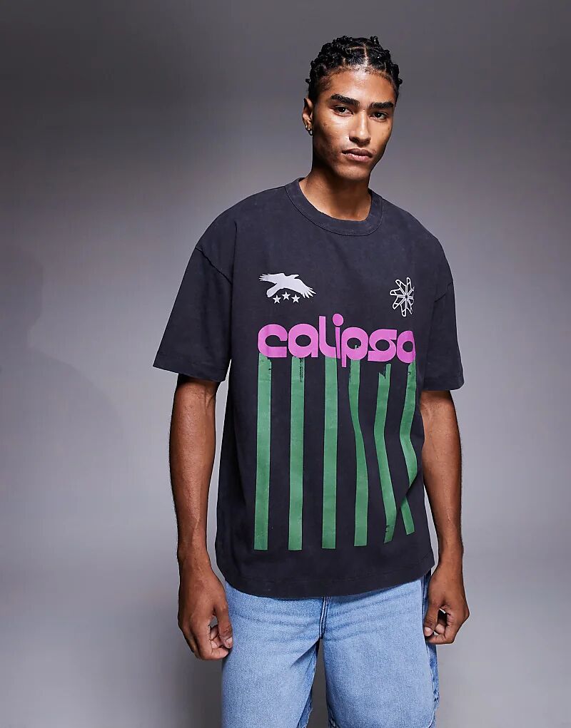 Свободная футболка ASOS DESIGN с текстовой графикой, цвет: черный
Свободная футболка ASOS DESIGN с текстовой графикой, цвет: черный