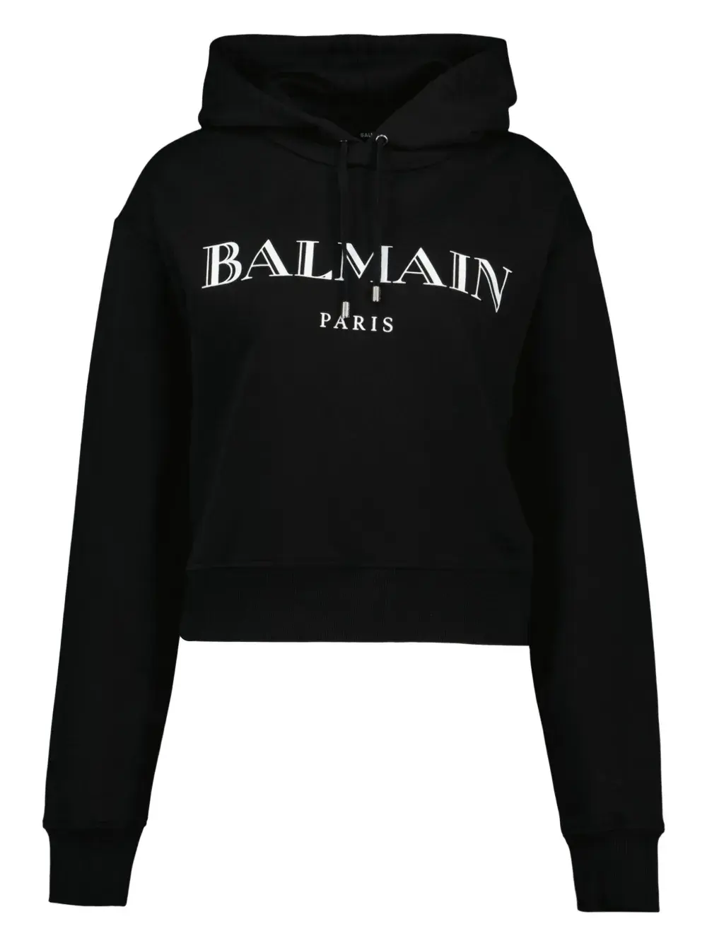 Худи с принтом логотипа BALMAIN, черный
Худи с принтом логотипа BALMAIN, черный