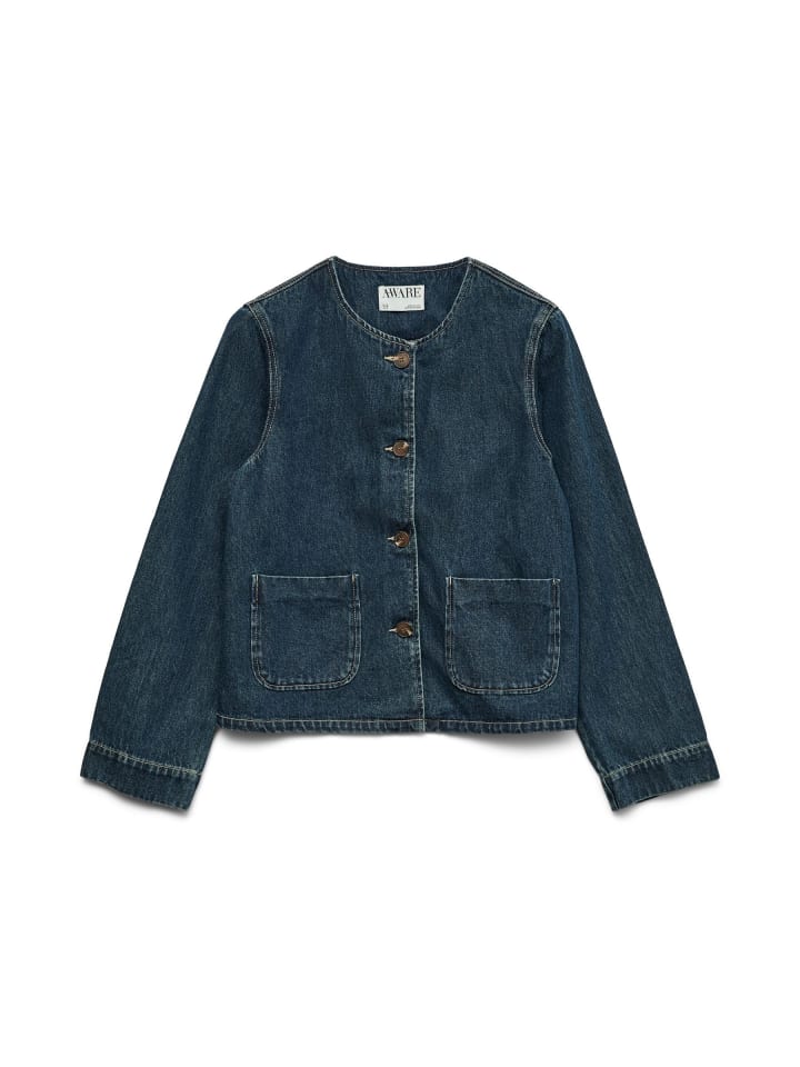 Джинсовая куртка Vero Moda, темно-синий деним
Джинсовая куртка Vero Moda, темно-синий деним