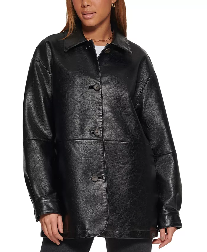 Женский свободный блейзер из искусственной кожи в винтажном стиле Levi's, черный
Женский свободный блейзер из искусственной кожи в винтажном стиле Levi's, черный