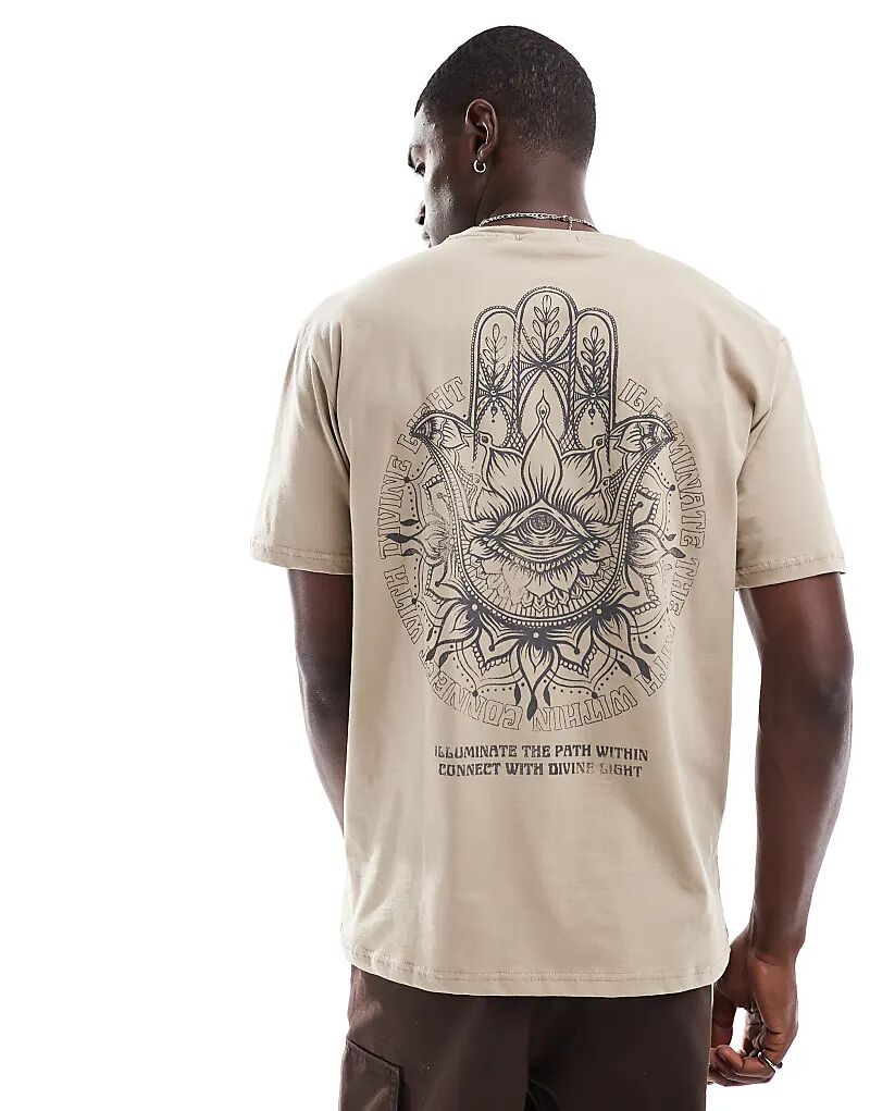 ONLY & SONS – Футболка свободного покроя бежевого цвета с принтом руки Фатимы на спине
ONLY & SONS – Футболка свободного покроя бежевого цвета с принтом руки Фатимы на спине