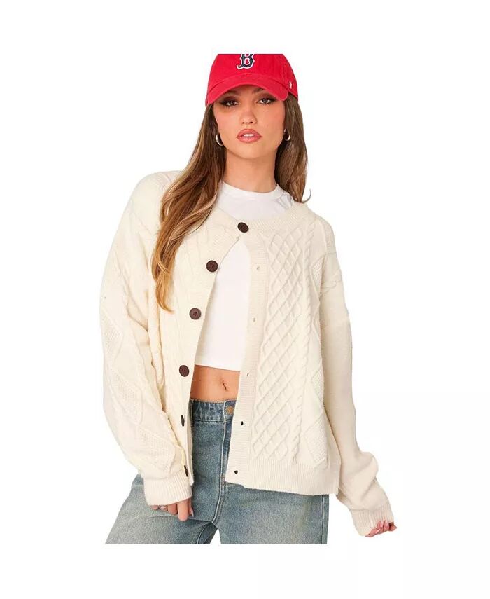 Женский кардиган Rory свободного кроя с косами Edikted, коричневый/бежевый
Женский кардиган Rory свободного кроя с косами Edikted, коричневый/бежевый