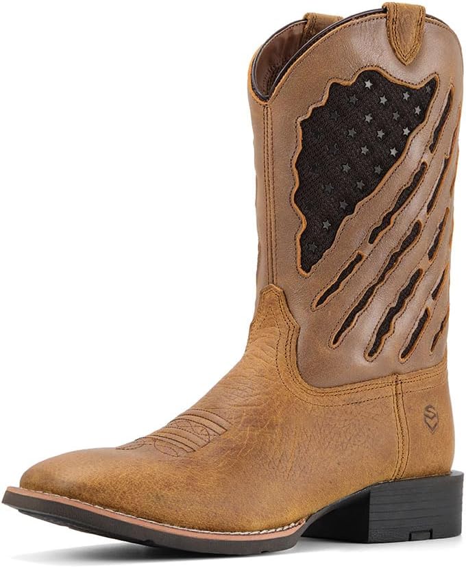 Ковбойские сапоги SUREWAY - рабочие сапоги с квадратным носком, кожаные сапоги-веллингтоны без застежек, прочные классические ковбойские сапоги с мягким носком и противоскользящей подошвой, Faithful Brown
Ковбойские сапоги SUREWAY - рабочие сапоги с квадратным носком, кожаные сапоги-веллингтоны без застежек, прочные классические ковбойские сапоги с мягким носком и противоскользящей подошвой, Faithful Brown