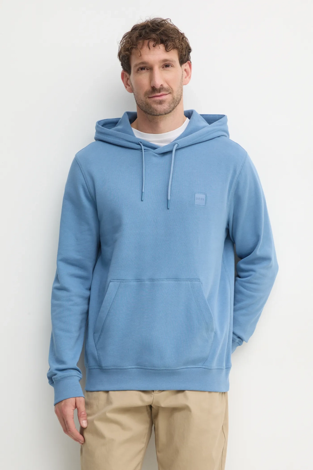 Хлопковая толстовка Boss Orange, синий
Хлопковая толстовка Boss Orange, синий