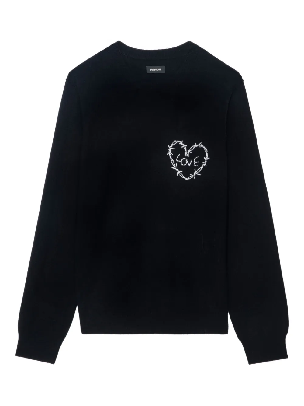 Шерстяной свитер с вышитым сердцем Zadig&Voltaire, черный
Шерстяной свитер с вышитым сердцем Zadig&Voltaire, черный