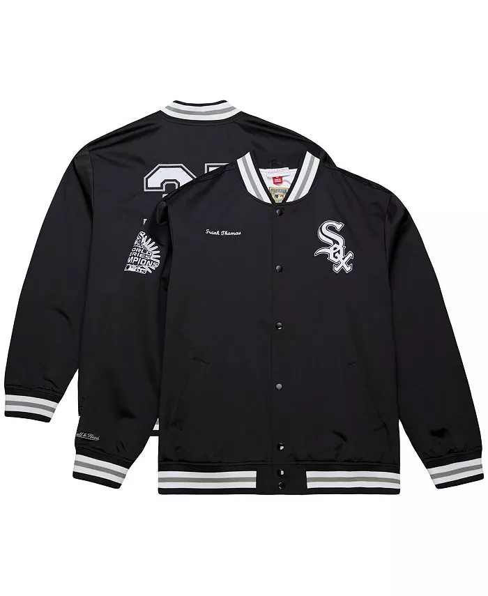 Мужская бейсбольная куртка на молнии Frank Thomas Black Chicago White Sox Legends Collection в винтажном стиле из сатина Mitchell & Ness
Мужская бейсбольная куртка на молнии Frank Thomas Black Chicago White Sox Legends Collection в винтажном стиле из сатина Mitchell & Ness