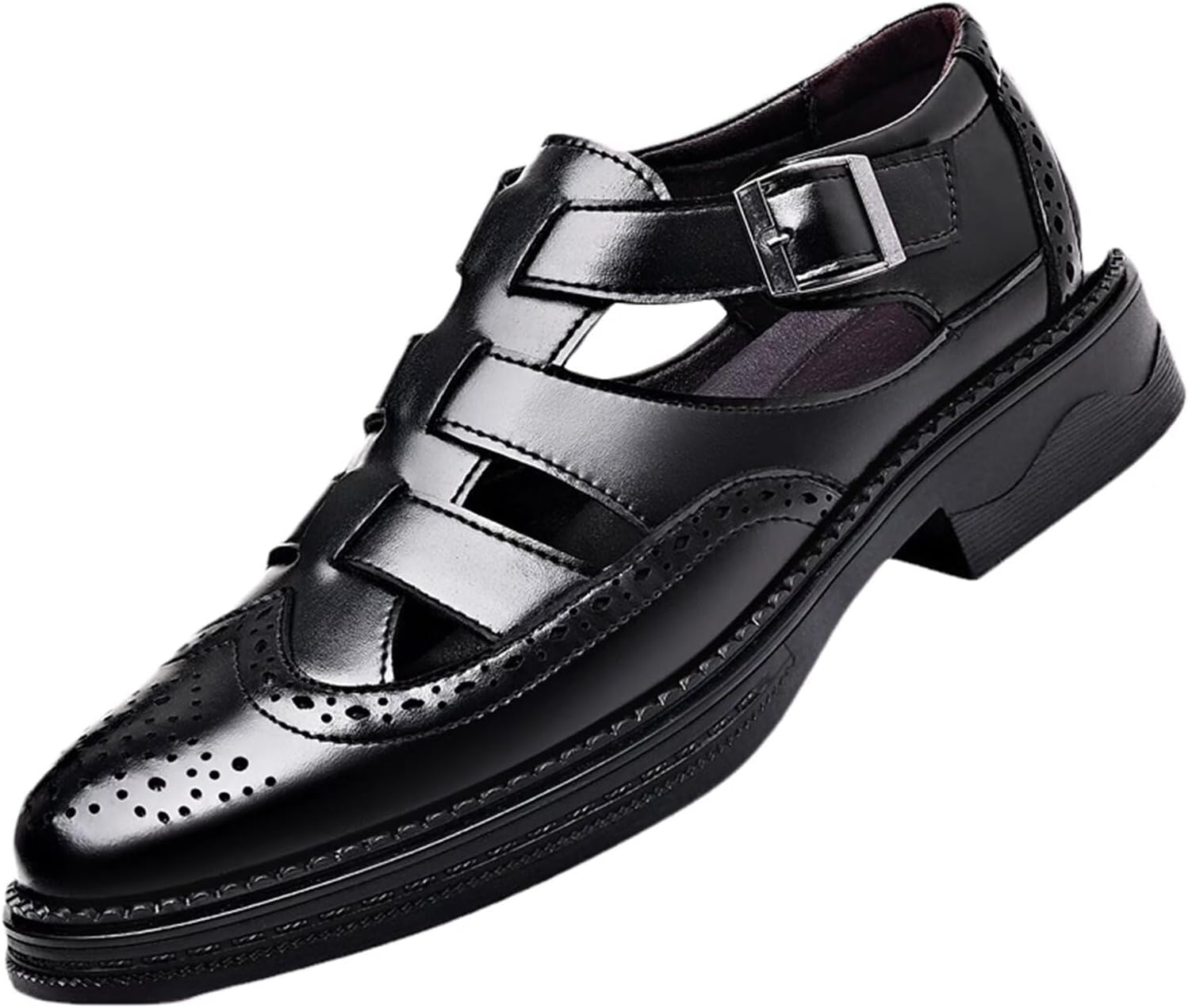 Мужские кожаные сандалии HNVAVQ, повседневные рыбацкие с закрытым носком, ходовые сандалии, деловая обувь, черный
Мужские кожаные сандалии HNVAVQ, повседневные рыбацкие с закрытым носком, ходовые сандалии, деловая обувь, черный