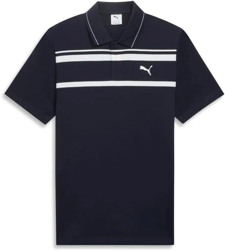 Puma мужская полосатая хлопковая поло с двумя пуговицами
Puma мужская полосатая хлопковая поло с двумя пуговицами