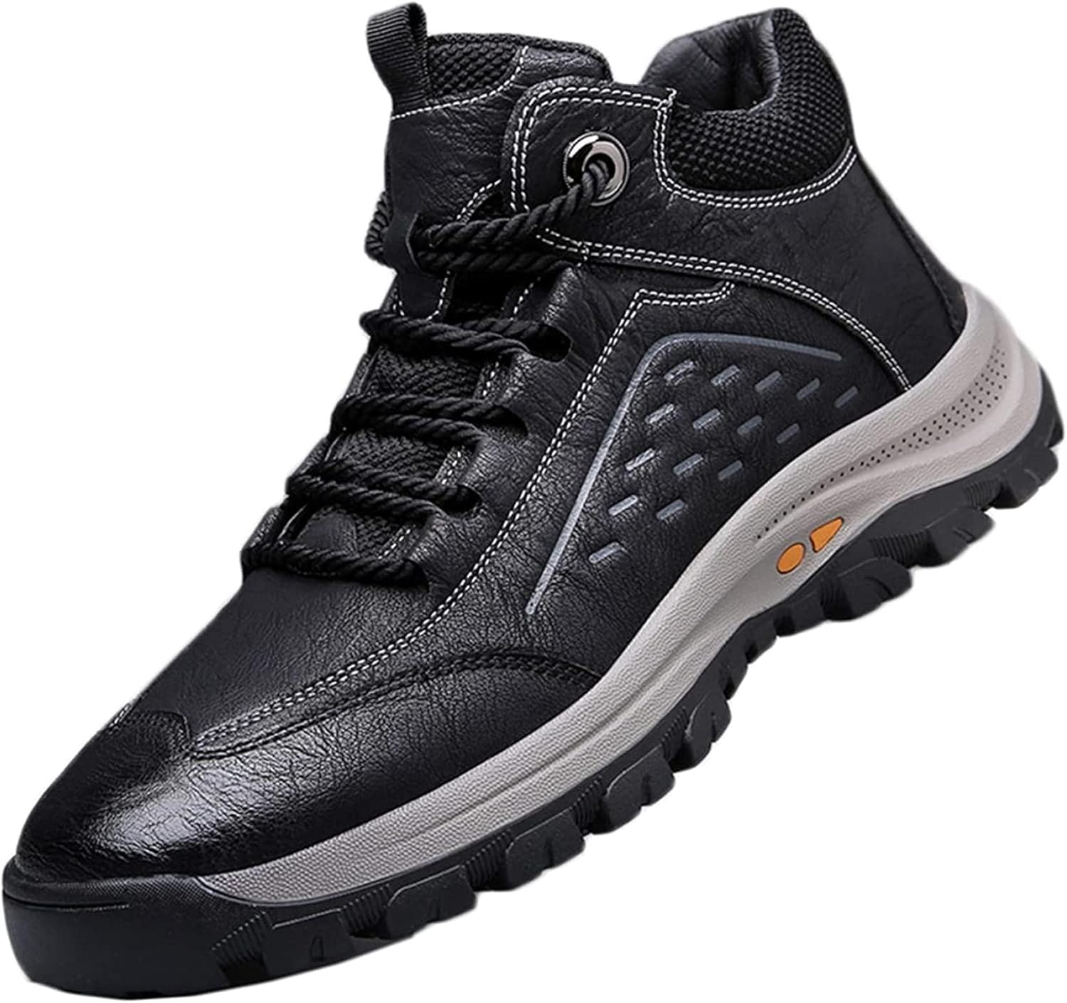 Мужские зимние ботинки Yiozoi, высокие, для прогулок на улице, с шнуровкой, противоскользящие, теплые с плюшевой подкладкой, повседневные кожаные ботинки до щиколотки, черный
Мужские зимние ботинки Yiozoi, высокие, для прогулок на улице, с шнуровкой, противоскользящие, теплые с плюшевой подкладкой, повседневные кожаные ботинки до щиколотки, черный