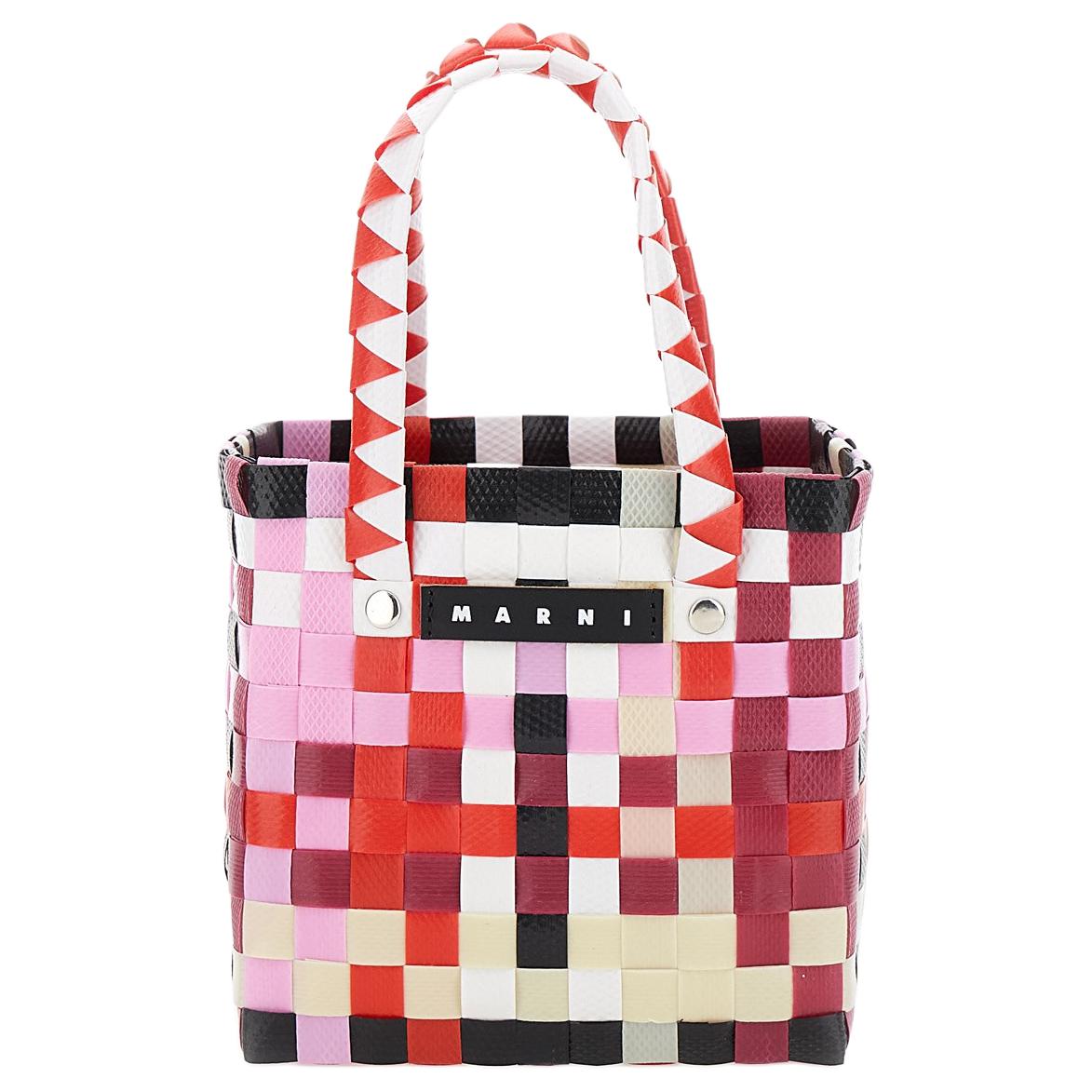 MARNI Сплетенная дизайнерская миниатюрная рыночная корзина
MARNI Сплетенная дизайнерская миниатюрная рыночная корзина