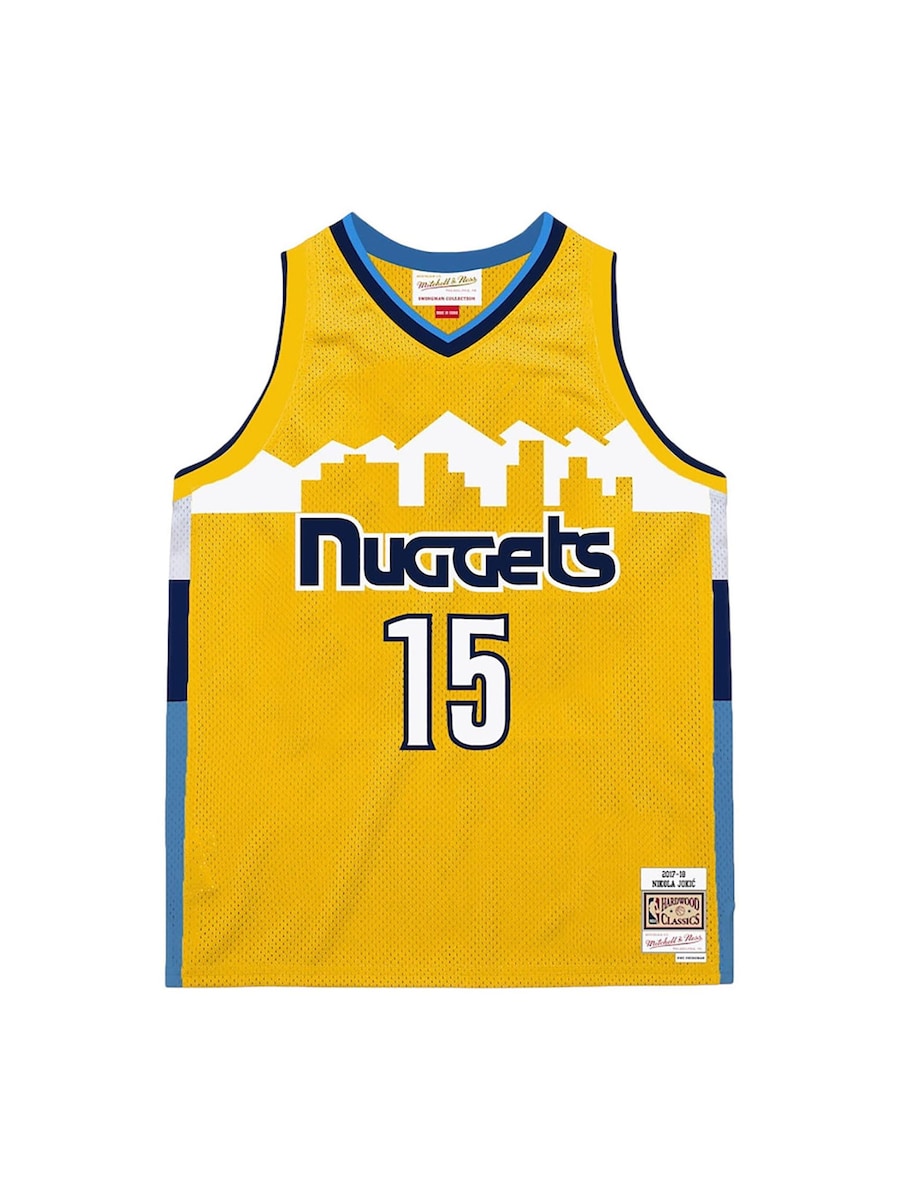 Джерси Mitchell & Ness Denver Nuggets Nikola Jokic 2017/18, желтый
Джерси Mitchell & Ness Denver Nuggets Nikola Jokic 2017/18, желтый
