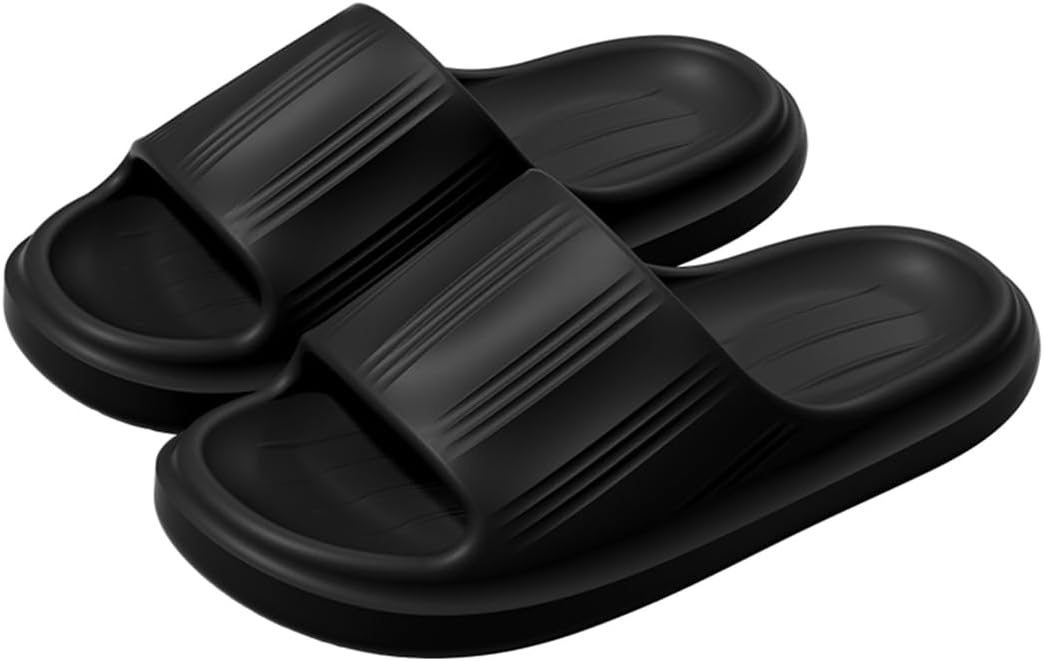 Тапочки Cliont Cloud для женщин и мужчин, домашние тапочки-подушки, шлепанцы для душа, нескользящие ванной, черный
Тапочки Cliont Cloud для женщин и мужчин, домашние тапочки-подушки, шлепанцы для душа, нескользящие ванной, черный