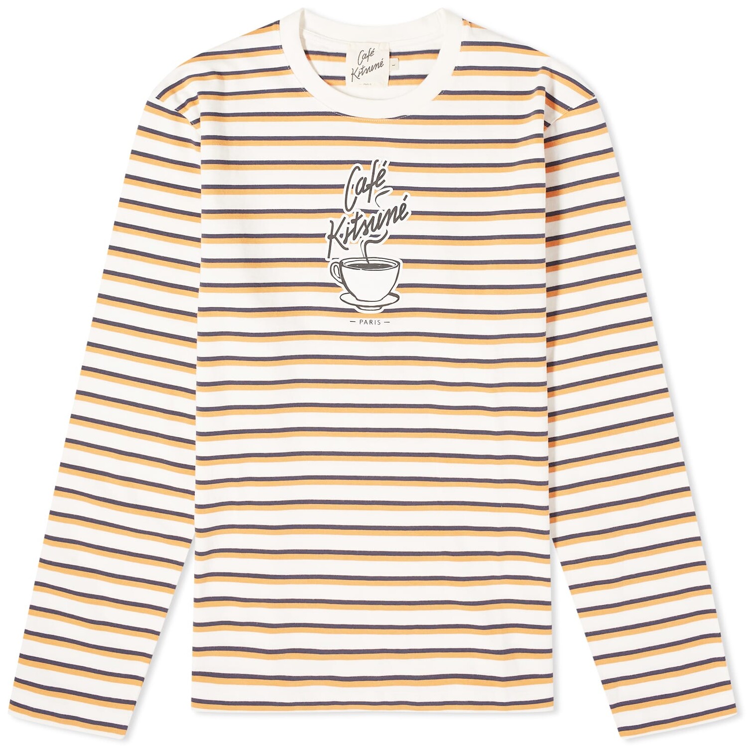 Футболка Cafe Kitsune Long Sleeve Coffee Cup Printed, цвет Fox, White & Navy Stripes
Футболка Cafe Kitsune Long Sleeve Coffee Cup Printed, цвет Fox, White & Navy Stripes