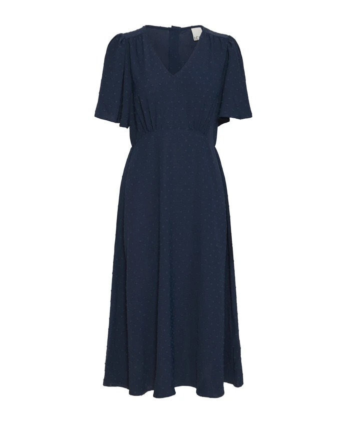 Платье с рукавами-воланами и V-образным вырезом, полное затмение Ichi, синий
Платье с рукавами-воланами и V-образным вырезом, полное затмение Ichi, синий