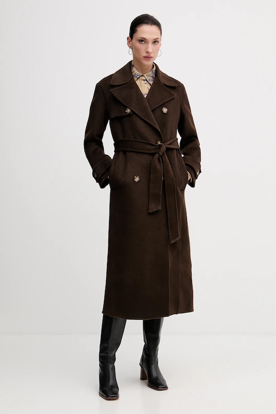 Пальто с шерстью Pedro Del Hierro, коричневый
Пальто с шерстью Pedro Del Hierro, коричневый