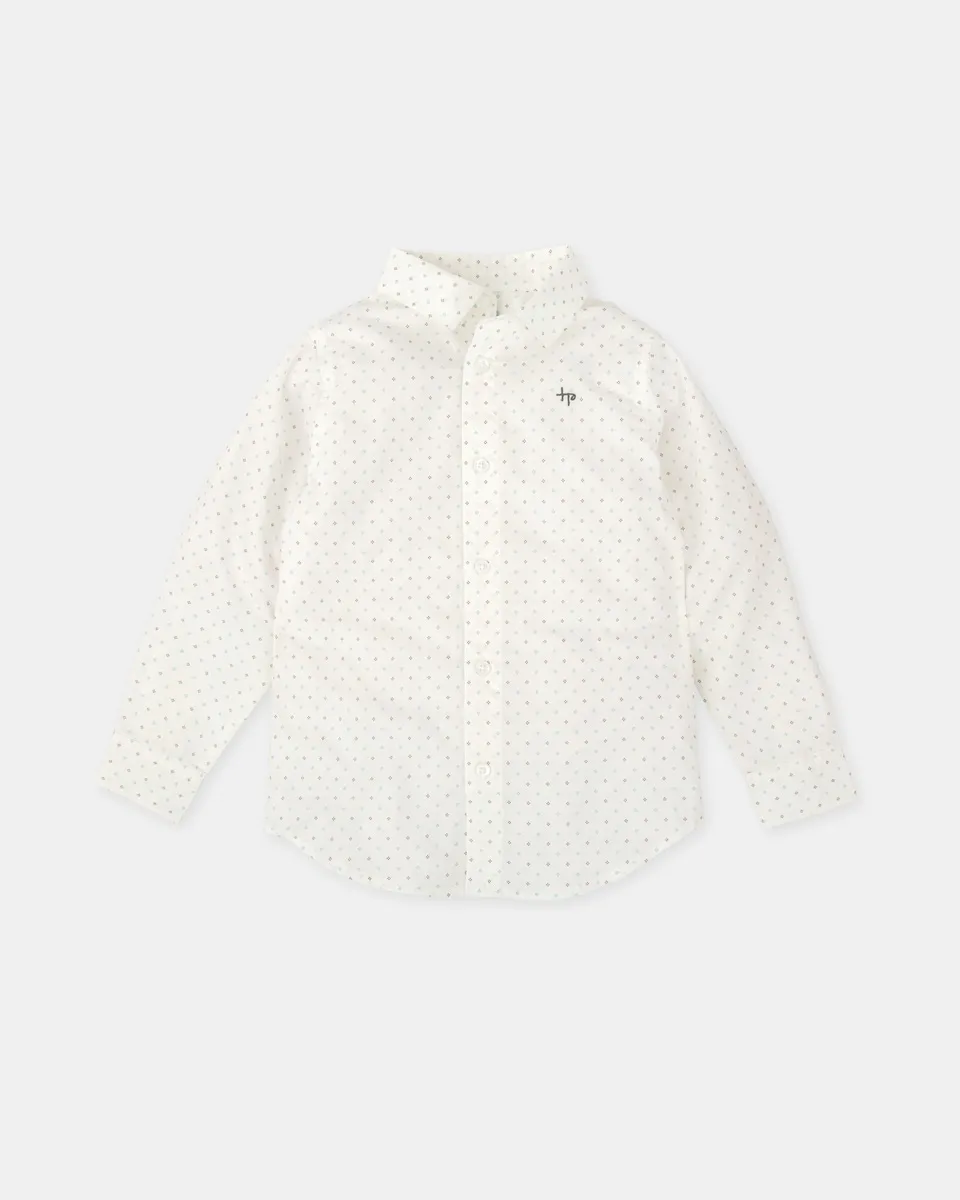 Детская белая рубашка с принтом в виде бриллиантов Tutto Piccolo, белый
Детская белая рубашка с принтом в виде бриллиантов Tutto Piccolo, белый