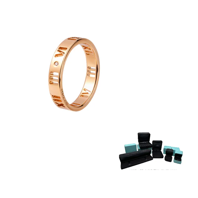 TIFFANY & CO. 18K Rose Gold, Diamond Rings Unisex
TIFFANY & CO. 18K Rose Gold, Diamond Rings Unisex