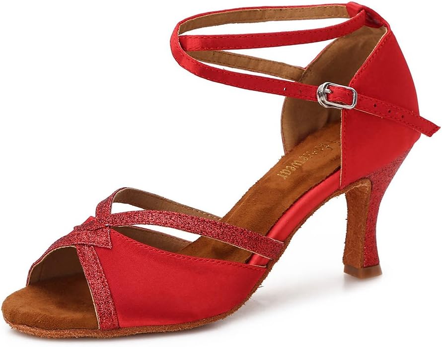 Женская обувь для бальных танцев TTdancewear Латина Сальса Бачата Выступления Блестящие танцевальные туфли, красный
Женская обувь для бальных танцев TTdancewear Латина Сальса Бачата Выступления Блестящие танцевальные туфли, красный