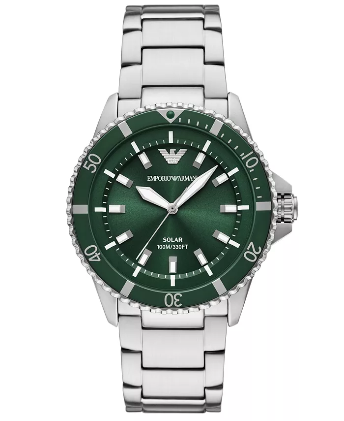 Мужские часы World Explorer Solar с браслетом из нержавеющей стали 42 мм Emporio Armani
Мужские часы World Explorer Solar с браслетом из нержавеющей стали 42 мм Emporio Armani