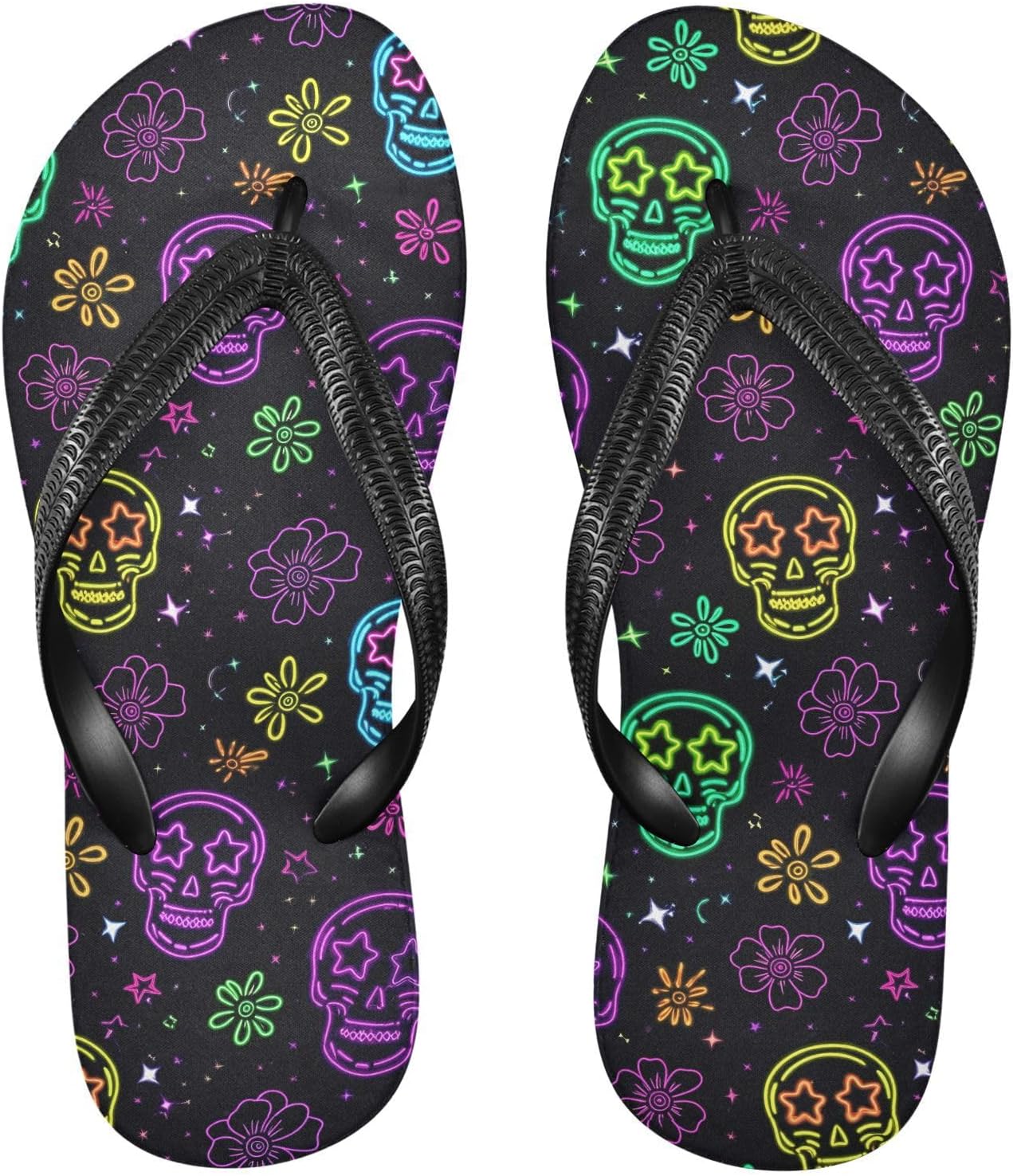 Шлепанцы с рисунком черепа и цветов, забавные, с флуоресцентным освещением, для пляжа, летние, повседневные, для женщин и мужчин, обувь для душа 2301707 Kfbe, Skull
Шлепанцы с рисунком черепа и цветов, забавные, с флуоресцентным освещением, для пляжа, летние, повседневные, для женщин и мужчин, обувь для душа 2301707 Kfbe, Skull