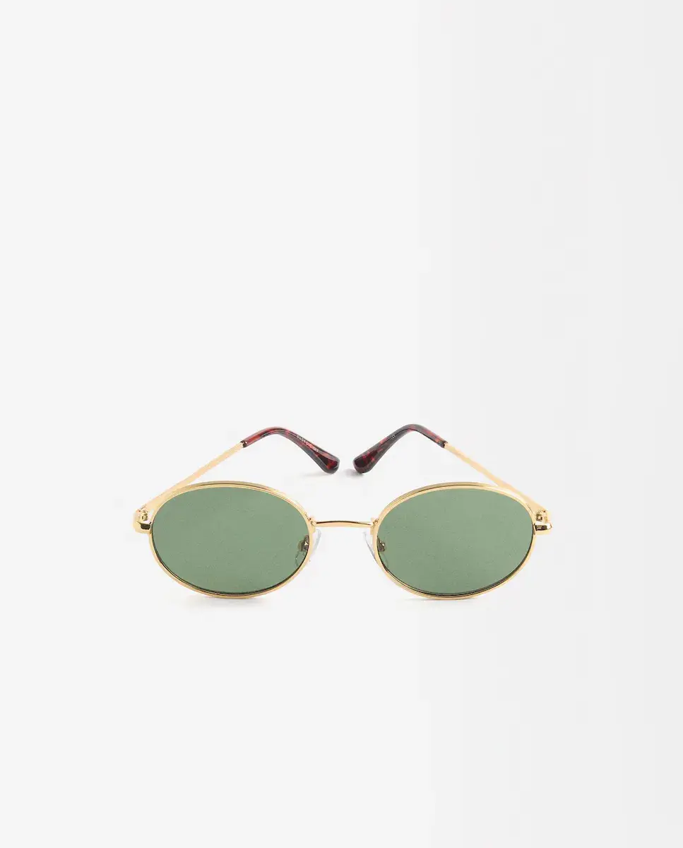 Женские солнцезащитные очки Parfois с защитой от ультрафиолета и круглой формой из золота, золотой
Женские солнцезащитные очки Parfois с защитой от ультрафиолета и круглой формой из золота, золотой