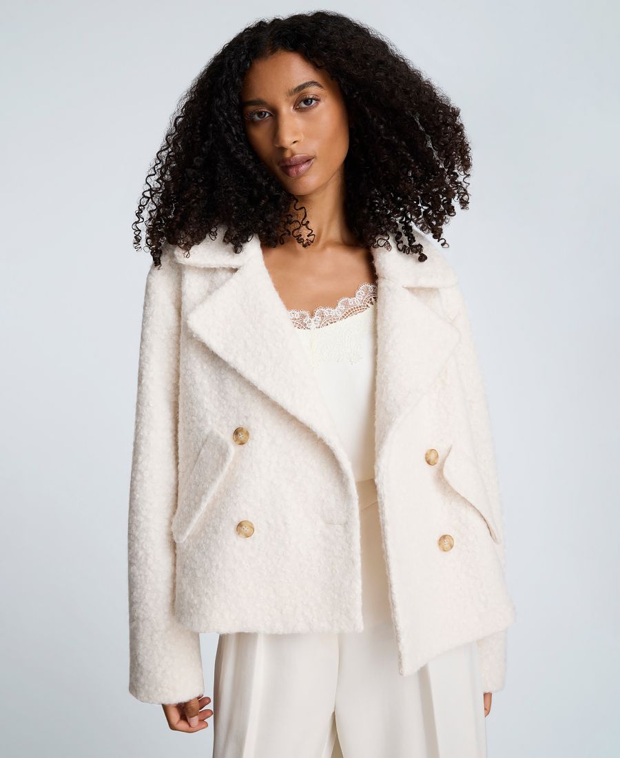 Женский укороченный двубортный пиджак-бушлат Kenneth Cole, Oyster
Женский укороченный двубортный пиджак-бушлат Kenneth Cole, Oyster