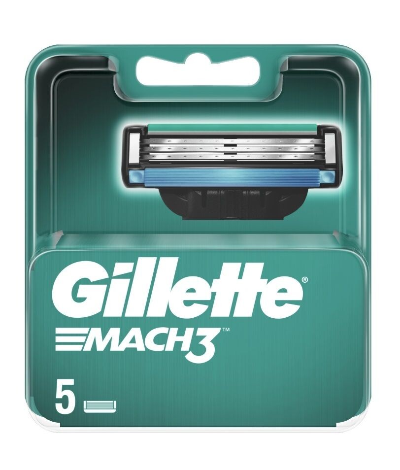 Gillette Mach3 картриджи для бритвы, 5 шт.
Gillette Mach3 картриджи для бритвы, 5 шт.