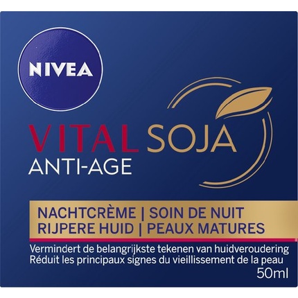 Vital Soy Anti-Age - 50 мл - Ночной крем Nivea
Vital Soy Anti-Age - 50 мл - Ночной крем Nivea