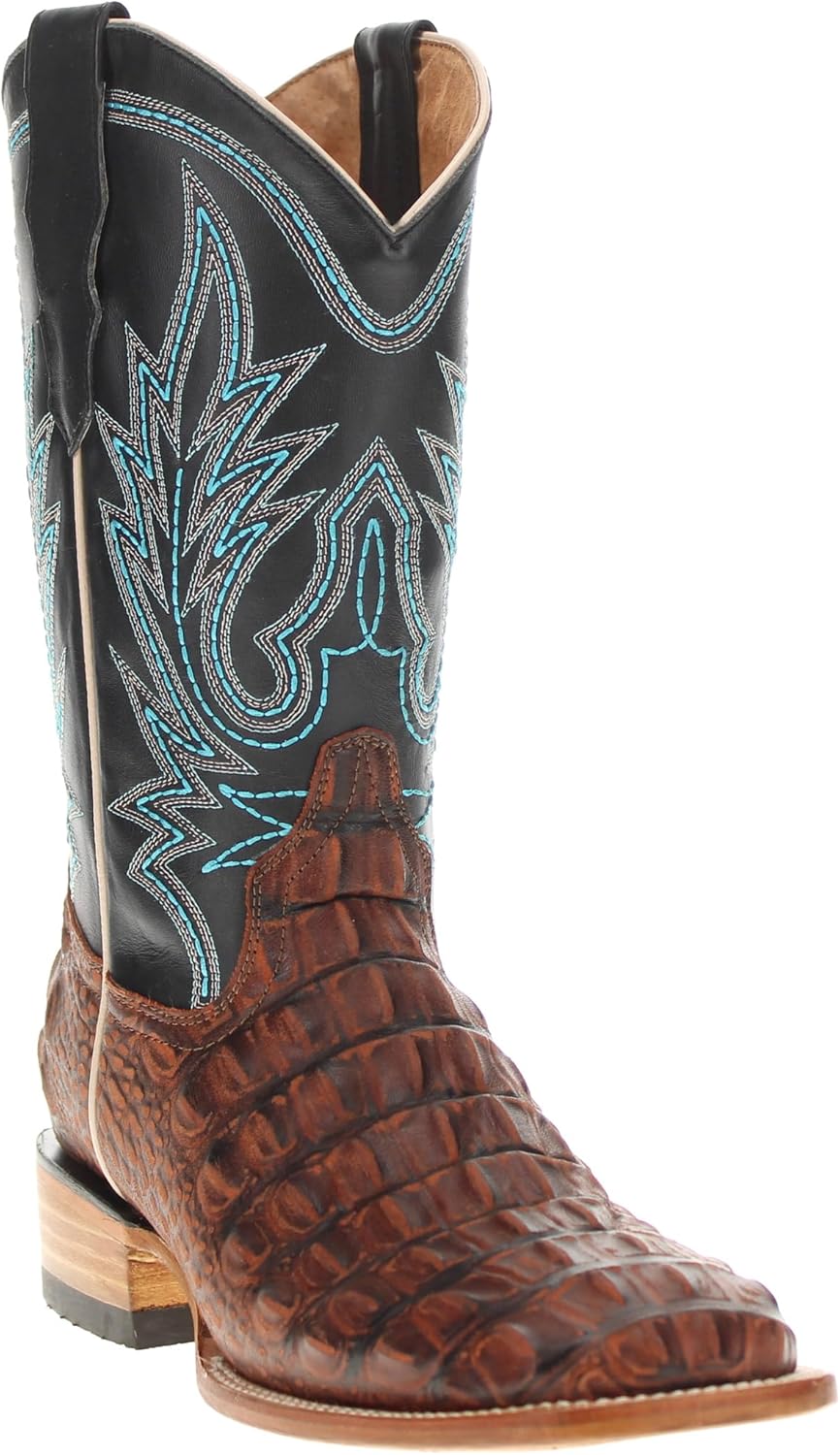 Мужские ковбойские сапоги Vaccari Wade с широким квадратным носком из кожи с тиснением под аллигатора, Cognac
Мужские ковбойские сапоги Vaccari Wade с широким квадратным носком из кожи с тиснением под аллигатора, Cognac