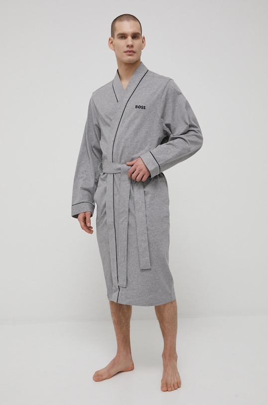 Хлопковый халат Boss, серый
Хлопковый халат Boss, серый