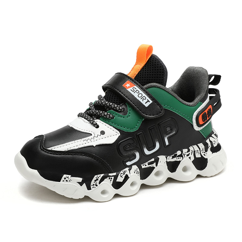 Противоскользящие и износостойкие дышащие низкие детские кроссовки для бега KUPE, черный/зеленый
Противоскользящие и износостойкие дышащие низкие детские кроссовки для бега KUPE, черный/зеленый