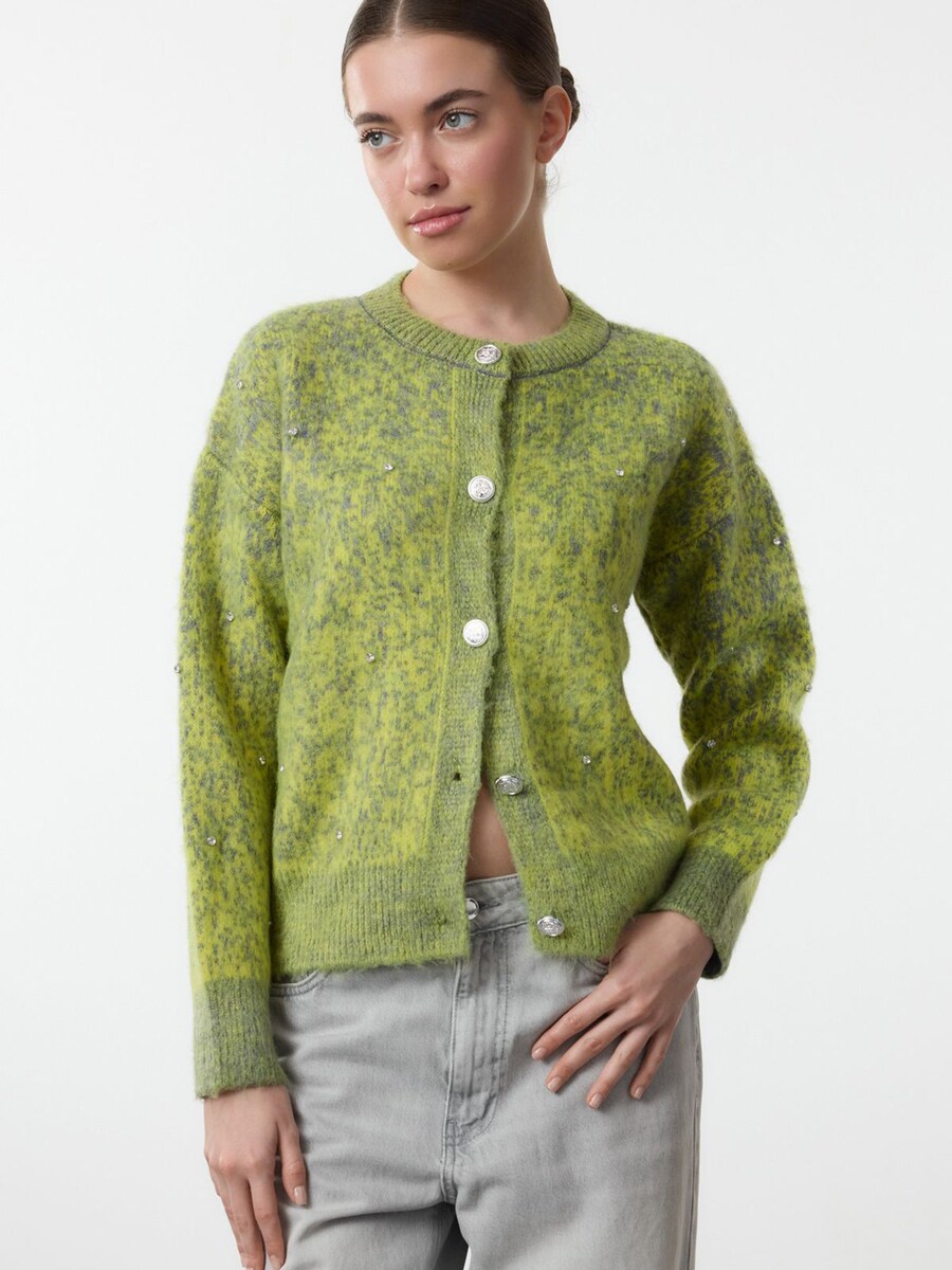 Вязаный кардиган Trendyol Knit Cardigan, лаймовый
Вязаный кардиган Trendyol Knit Cardigan, лаймовый