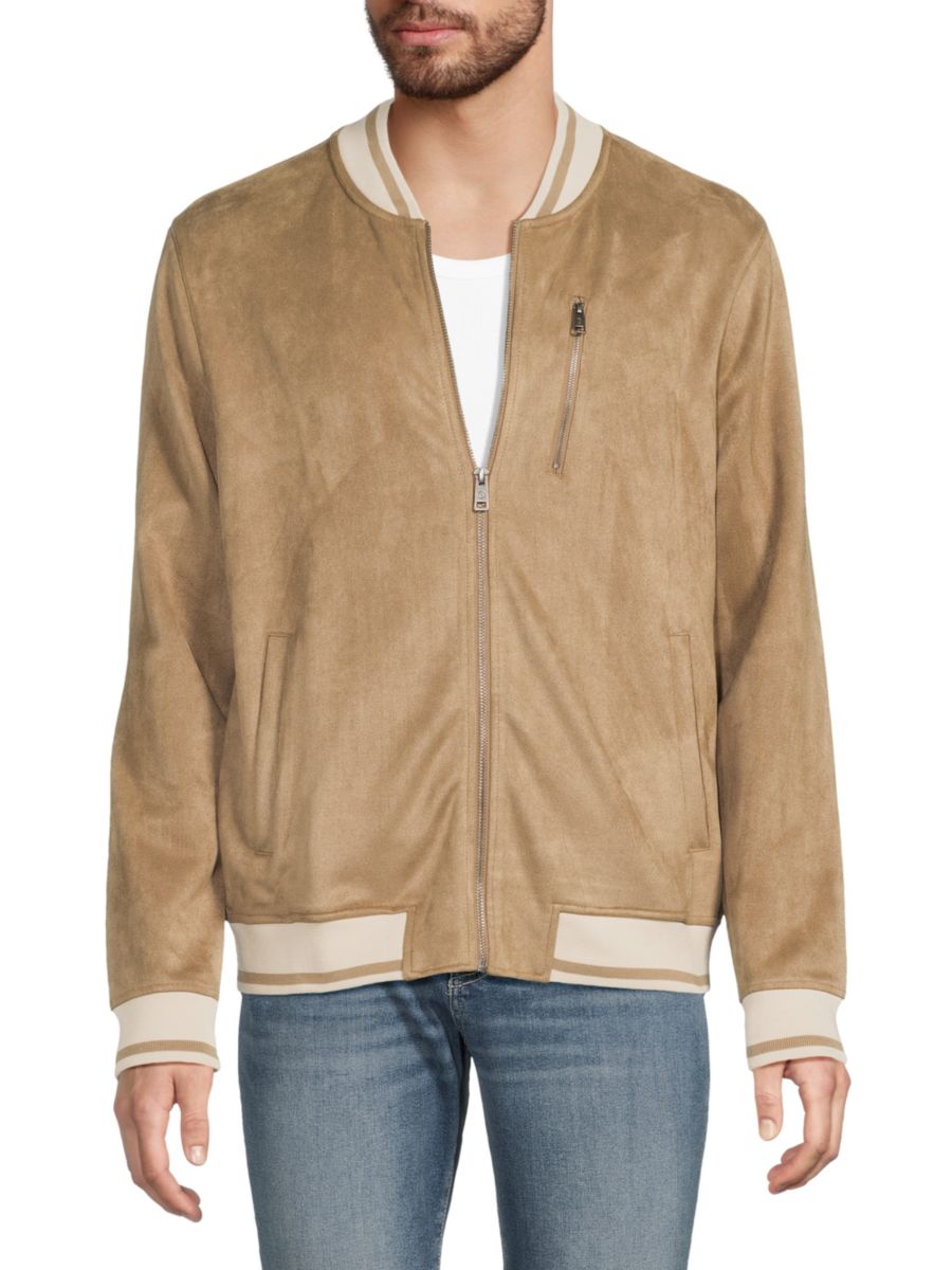 Куртка-бомбер из искусственной замши с бейсбольным воротником Ben Sherman, хаки
Куртка-бомбер из искусственной замши с бейсбольным воротником Ben Sherman, хаки