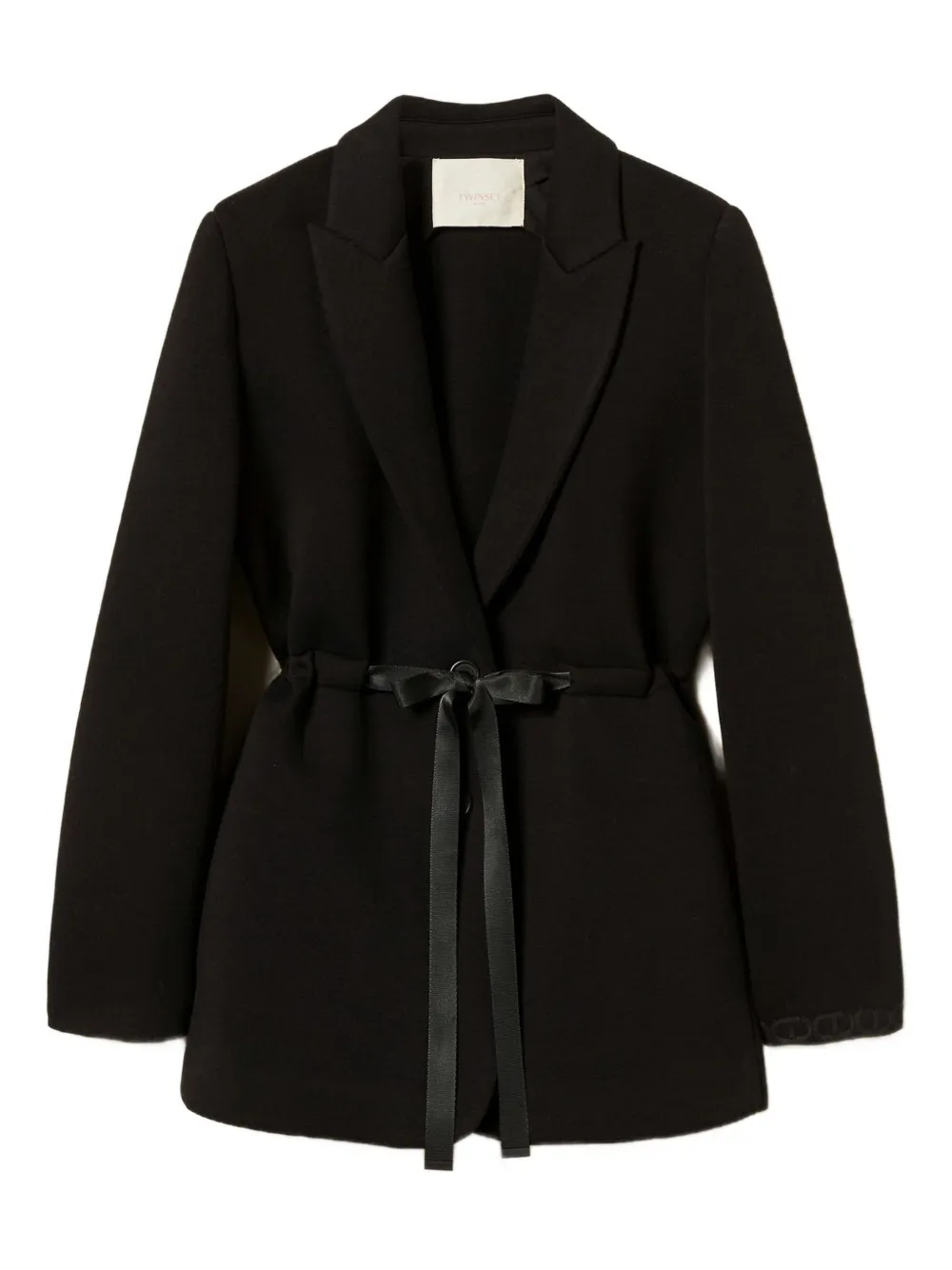 Блейзер с завязками TWINSET, черный 
Блейзер с завязками TWINSET, черный