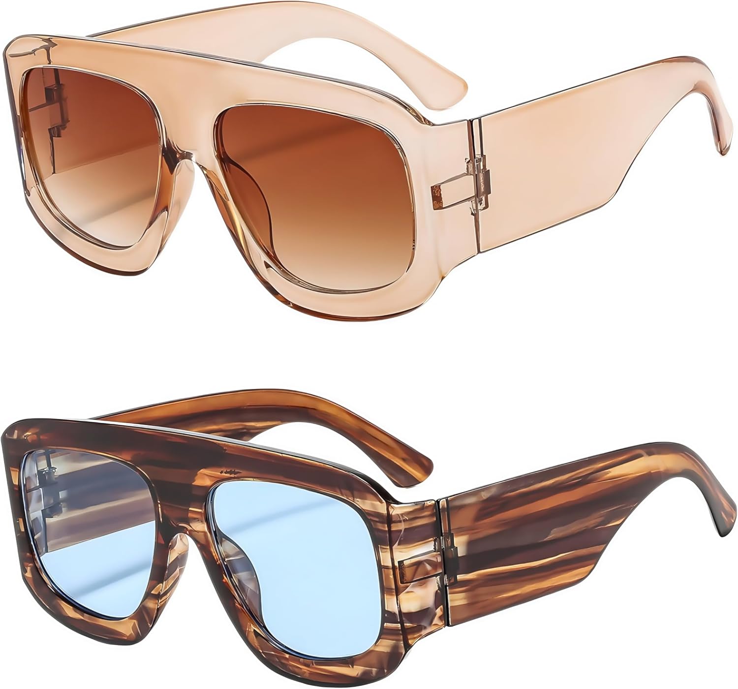 Солнцезащитные очки-авиаторы большого размера в стиле Y2K, дизайнерские, модные, для летних вечеринок, унисекс, для женщин и мужчин, с защитой от ультрафиолета UV400 NLEYANB, C6+c9
Солнцезащитные очки-авиаторы большого размера в стиле Y2K, дизайнерские, модные, для летних вечеринок, унисекс, для женщин и мужчин, с защитой от ультрафиолета UV400 NLEYANB, C6+c9