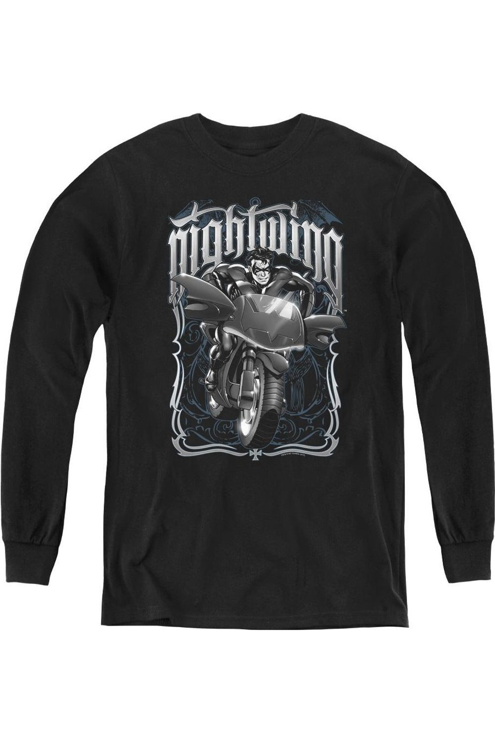 Футболка с длинным рукавом Batman Nightwing для подростков в байкерском стиле Gildan, черный
Футболка с длинным рукавом Batman Nightwing для подростков в байкерском стиле Gildan, черный
