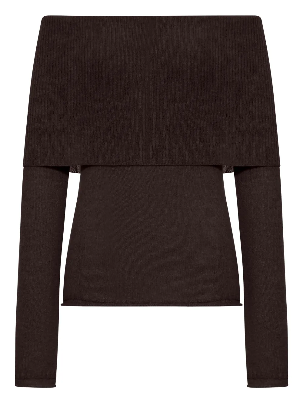 Свитер в рубчик с вырезом-лодочкой Roberto Collina, коричневый
Свитер в рубчик с вырезом-лодочкой Roberto Collina, коричневый