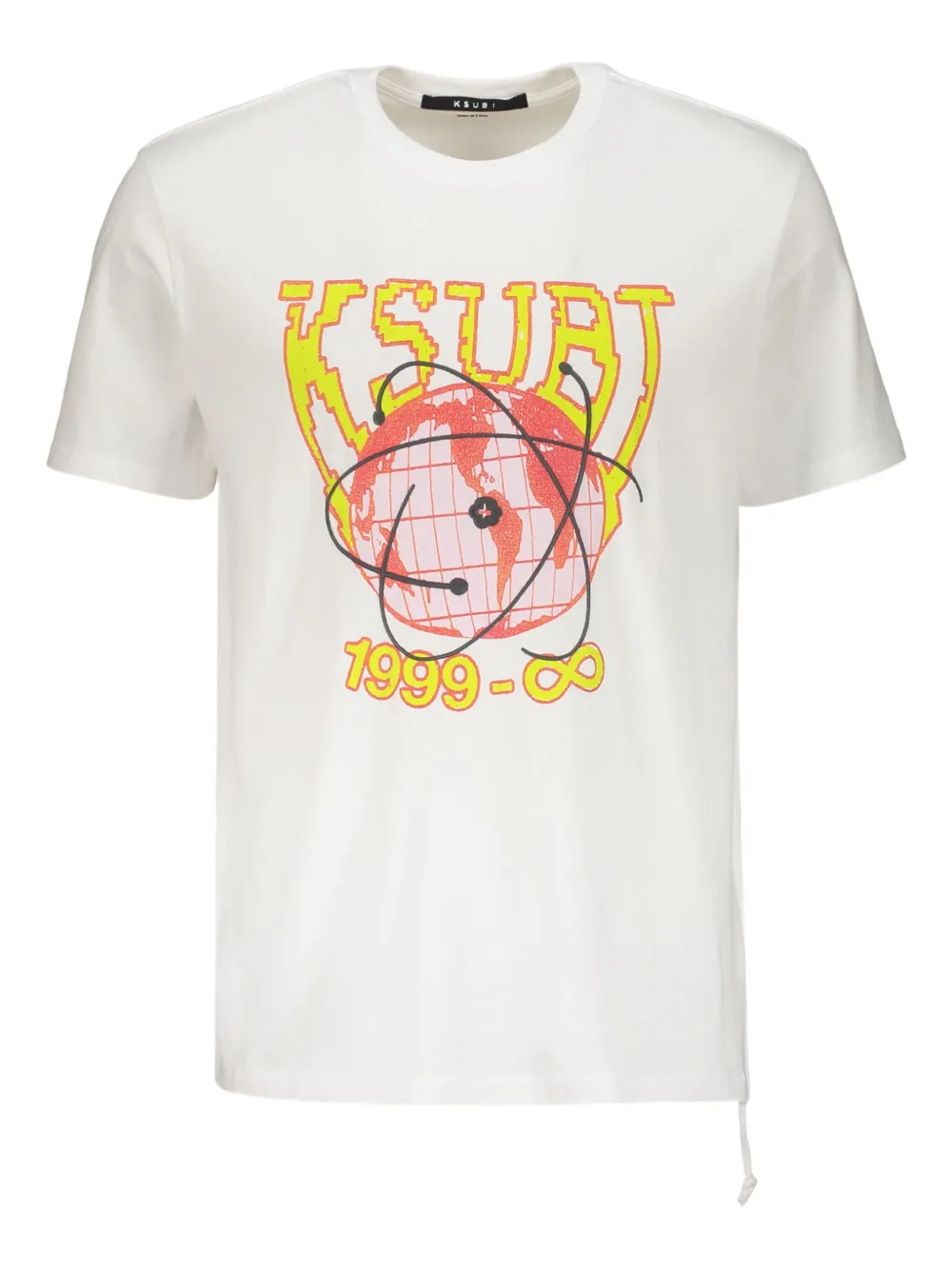 Футболка в рубчик с принтом Ksubi, белый
Футболка в рубчик с принтом Ksubi, белый