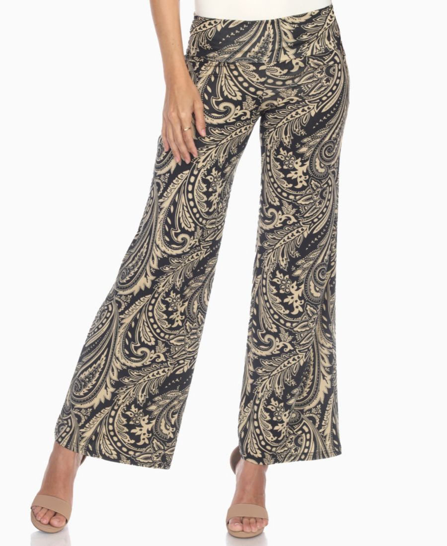 Женские брюки с широкими штанинами и узором пейсли White Mark, Dark Brown
Женские брюки с широкими штанинами и узором пейсли White Mark, Dark Brown