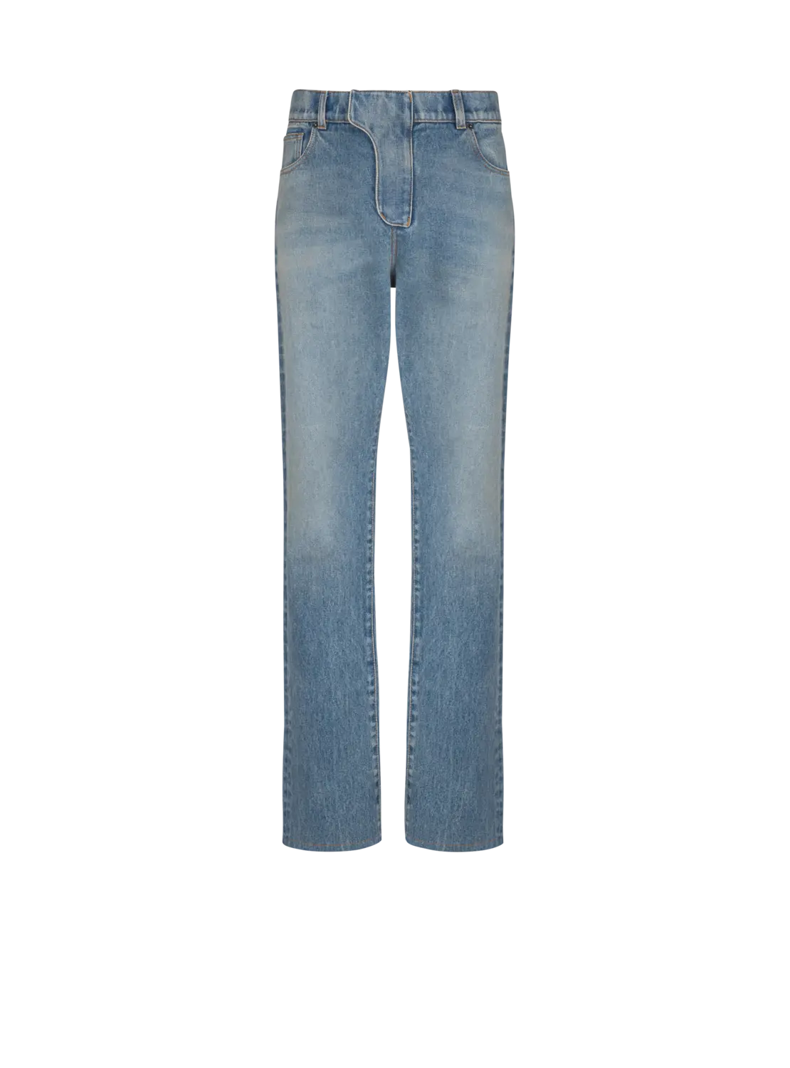 Джинсы прямого кроя из денима Balmain, синий
Джинсы прямого кроя из денима Balmain, синий