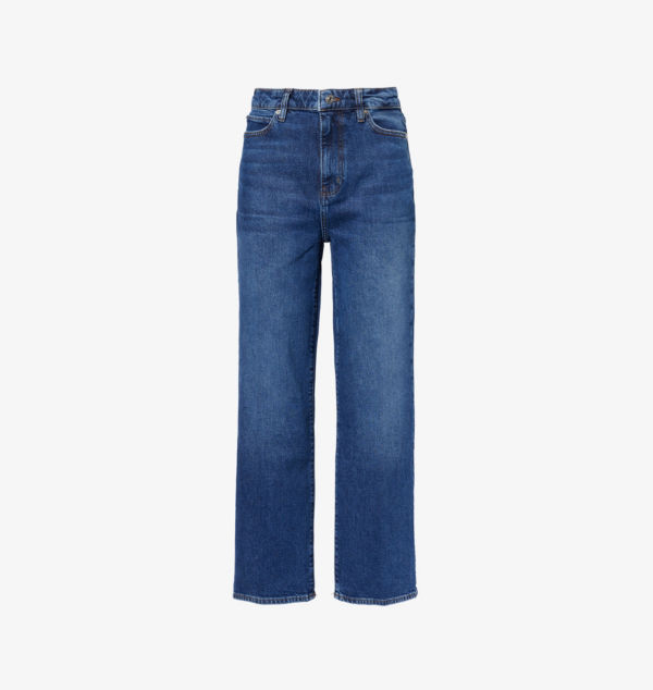 Широкие джинсы с высокой посадкой из эластичного денима с пятью карманами. Frame, цвет rival
Широкие джинсы с высокой посадкой из эластичного денима с пятью карманами. Frame, цвет rival